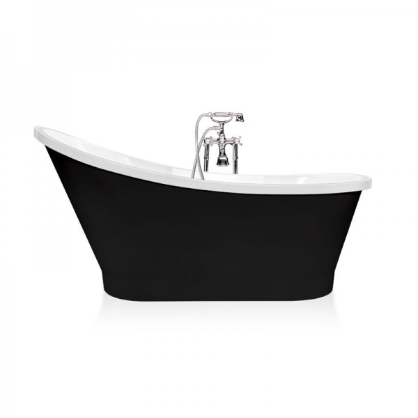 Balexim wanna retro wolnostojąca Lili 159 cm czarna