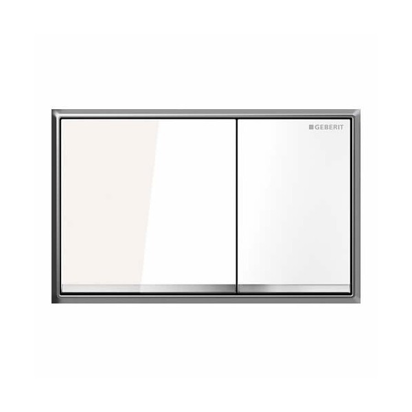 Geberit Sigma 60 przycisk spłukujący szkło białe 115640SI1