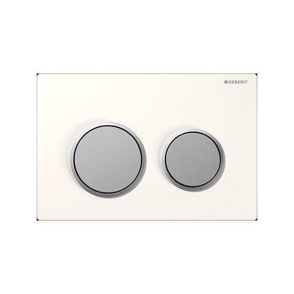Geberit Omega 20 przycisk spłukujący biały/chrom/biały 115085KJ1