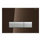 Geberit Sigma 40 przycisk spłukujący do WC z odciągiem białe/szczotkowane aluminium115600KQ1