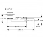 Geberit Zestaw montażowy do odpływu liniowego H90 154150001