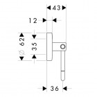 Hansgrohe Logis uchwyt na papier toaletowy