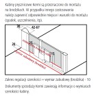Kermi Filia XP drzwi prysznicowe 140 cm lewe FX1TL14020VPK