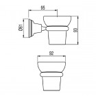 Tres Clasic uchwyt z kubkiem