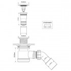 McAlpine syfon brodzikowy 50 mm klik-klak