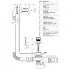 McAlpine przelew wannowy retro
