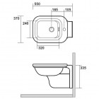Kerasan Waldorf bidet wiszący