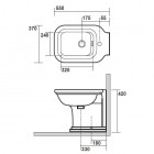 Kerasan Waldorf bidet stojący