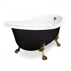 Balexim wanna retro wolnostojąca 147 cm czarna