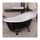 Balexim wanna retro wolnostojąca 158 cm czarna