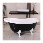 Balexim wanna retro wolnostojąca 170 cm czarna