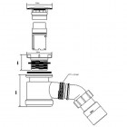 McAlpine syfon brodzikowy 50 mm biały HC26MWH
