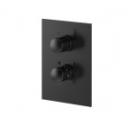Demm Bateria termostatyczna podtynkowa 2 wyjścia czarny mat 6732YCZ