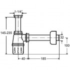 Viega syfon umywalkowy butelkowy