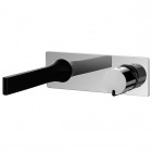 Demm Black Line bateria umywalkowa podtynkowa czarny mat/chrom 9618