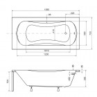 Besco Aria wanna prostokątna 140x70 cm biała
