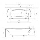 Besco Aria wanna prostokątna 150x70 cm biała