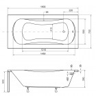 Besco Aria Plus wanna prostokątna 160x70 cm biała