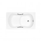 Besco Aria Rehab wanna prostokątna z siedziskiem 120x70 cm biała