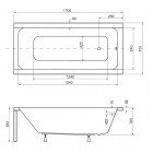 Besco Modern wanna prostokątna 170x70 cm biała