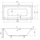 Besco Quadro wanna prostokątna 180x80 cm biała