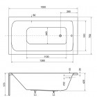 Besco Talia Premium wanna prostokątna 160x75 cm biała