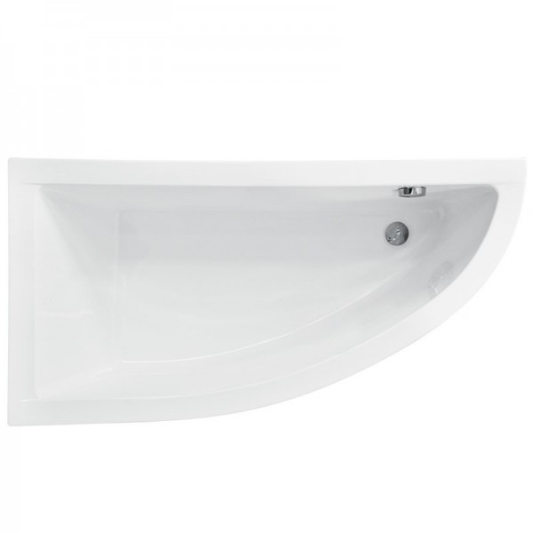 Besco Praktika wanna asymetryczna 140x70 cm biała