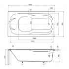 Besco Bona wanna prostokątna 150x70 cm biała