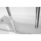 Besco Integra kabino-wanna 170x75 cm + parawan 3-skrzydłowy
