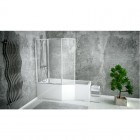 Besco Integra kabino-wanna 170x75 cm + parawan 3-skrzydłowy