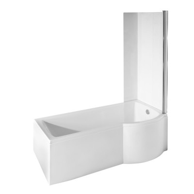 Besco Inspiro kabino-wanna 150x70 cm + parawan 1-skrzydłowy