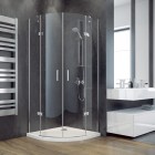 Besco Viva 195 kabina półokrągła drzwi uchylne 80x80 cm