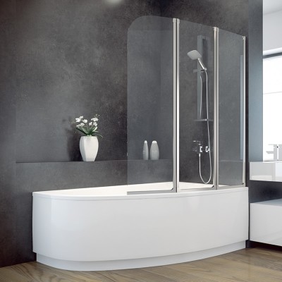 Besco Ambition parawan 3-skrzydłowy 123.5x139 cm