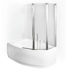 Besco Ambition parawan 3-skrzydłowy 123.5x139 cm