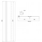 Besco Prestigio parawan 2-skrzydłowy 80x150 cm