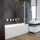 Besco Avis parawan 2-skrzydłowy 120x145 cm