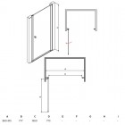 Besco Sinco drzwi do wnęki uchylane 90 cm