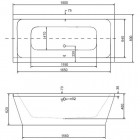 Besco Vera wanna prostokątna 180x80 cm