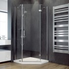 Besco Viva 195 kabina pięciokątna drzwi uchylne 90x90 cm prawa