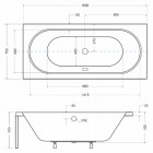 Besco Vitae wanna prostokątna 160x75 cm