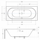 Besco Vitae wanna prostokątna 170x75 cm