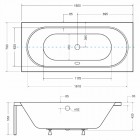 Besco Vitae wanna prostokątna 180x80 cm