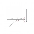 Besco Lumix parawan 2-skrzydłowy 100x145 cm