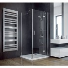 Besco Viva 195 kabina kwadratowa drzwi uchylne+ścianka 80x80 cm prawa