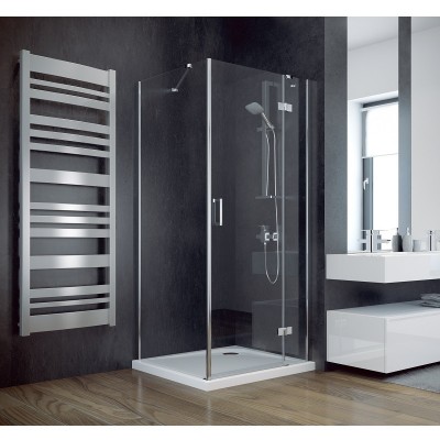 Besco Viva 195 kabina kwadratowa drzwi uchylne+ścianka 90x90 cm prawa