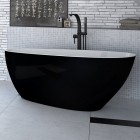 Besco Goya wanna wolnostojąca 160x70 cm czarna/biała