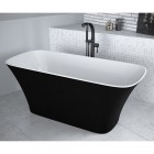Besco Assos wanna wolnostojąca 160x70 cm czarna/biała