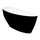 Besco Keya wanna wolnostojąca 165x75 cm czarna/biała