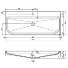 Elita Meble Aero umywalka konglomeratowa szer. 100 cm