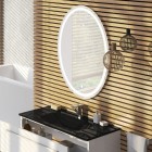 Elita Meble lustro LED 80x60 cm owalne